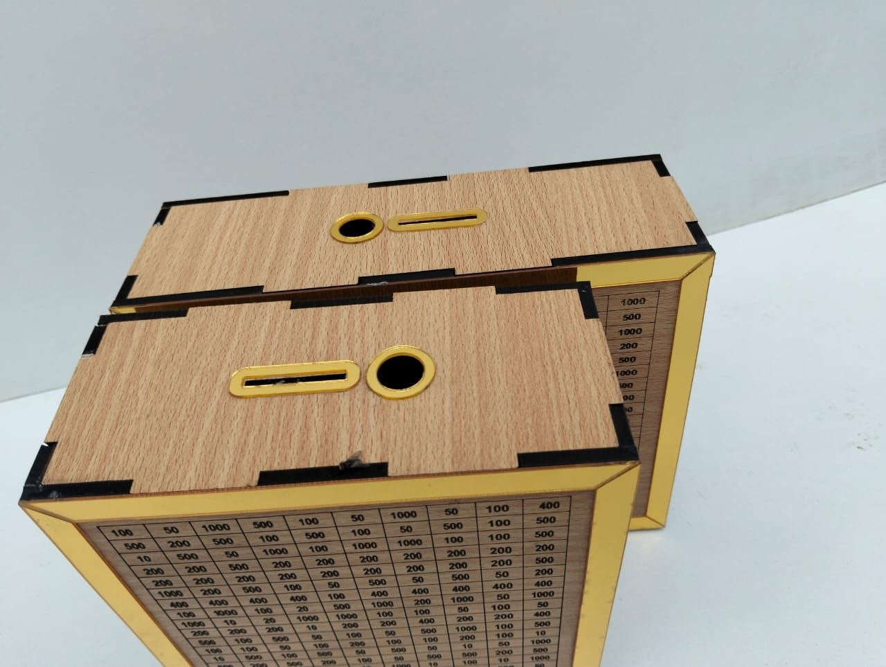Premium 5mm Wood Board Money Saving Box - Target Savings Bank/প্রিমিয়াম ৫ মিলি বোর্ড মানি সেভিং বক্স - লক্ষ্যভিত্তিক সঞ্চয় ব্যাংক