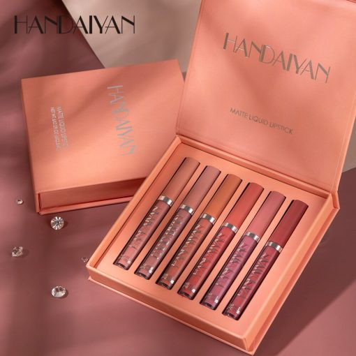 HANDAIYAN Matte Liquid Lipstick 6pcs Set.